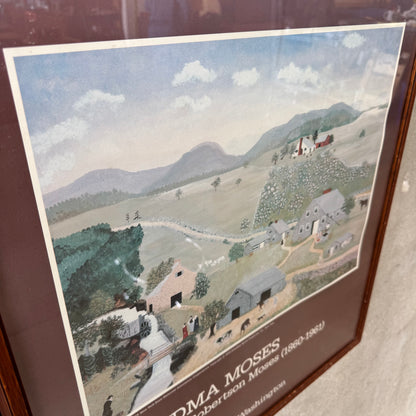 Grandma Moses Folk Art Poster