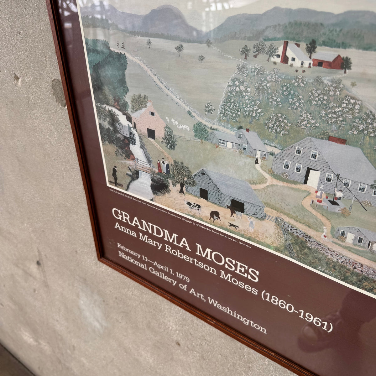 Grandma Moses Folk Art Poster