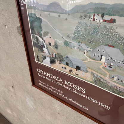 Grandma Moses Folk Art Poster