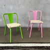 1940's French Metal/Wood Kids Chairs
