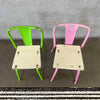1940's French Metal/Wood Kids Chairs
