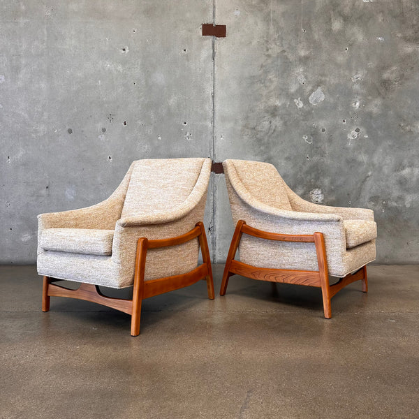 1960's Pair of Paoli Rockers Fully Reupholstered & Restored
