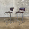 Pair of Vintage Postmodern Stendig Italian Barstools