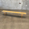 Art Deco Mastercraft Olive Wood Bench Coffee Table
