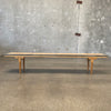 Art Deco Mastercraft Olive Wood Bench Coffee Table