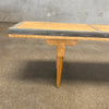 Art Deco Mastercraft Olive Wood Bench Coffee Table