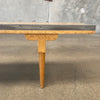 Art Deco Mastercraft Olive Wood Bench Coffee Table