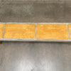 Art Deco Mastercraft Olive Wood Bench Coffee Table