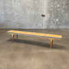 Art Deco Mastercraft Olive Wood Bench Coffee Table