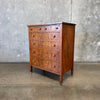 Antique Burlwood Tall Chest of Drawers