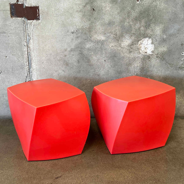 Pair of Frank Gehrey Left Twist Cubes from Heller