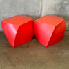 Pair of Frank Gehrey Left Twist Cubes from Heller