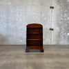Bow Front Mahogany Book Shelf