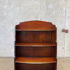 Bow Front Mahogany Book Shelf