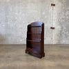 Bow Front Mahogany Book Shelf