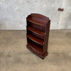 Bow Front Mahogany Book Shelf