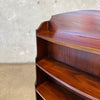 Bow Front Mahogany Book Shelf