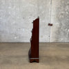 Bow Front Mahogany Book Shelf