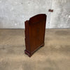Bow Front Mahogany Book Shelf