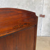 Bow Front Mahogany Book Shelf