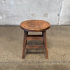 Antique Rustic Low Stool