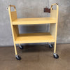 Vintage 2 Shelf Metal Industrial Rolling Cart
