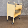 Vintage 2 Shelf Metal Industrial Rolling Cart