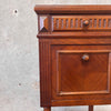 Late 19th Century Antique French Louis XV Style Carved Nightstand With Marble Top