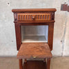 Late 19th Century Antique French Louis XV Style Carved Nightstand With Marble Top