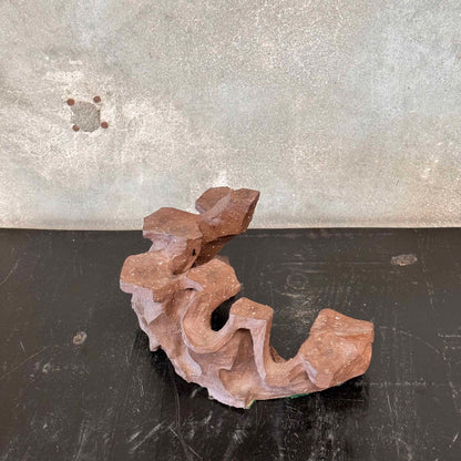 Studio Pottery Unsigned In Brown Glaze