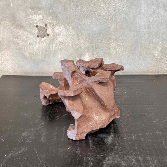 Studio Pottery Unsigned In Brown Glaze