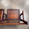 Vintage Wood Two-Seater Theater Seat Set