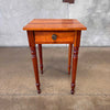 Antique European Lamp Table With Curly Maple Front