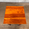 Antique European Lamp Table With Curly Maple Front