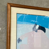 "Banana Leaf" Pegge Hopper '78 Koa Wood Frame