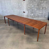 Skovby, Denmark Walnut Dining Table With Six Leaves