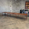 Skovby, Denmark Walnut Dining Table With Six Leaves