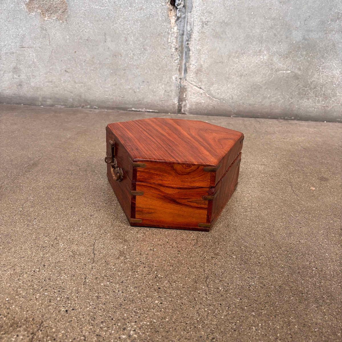 Crazy Wood Hexagon Box