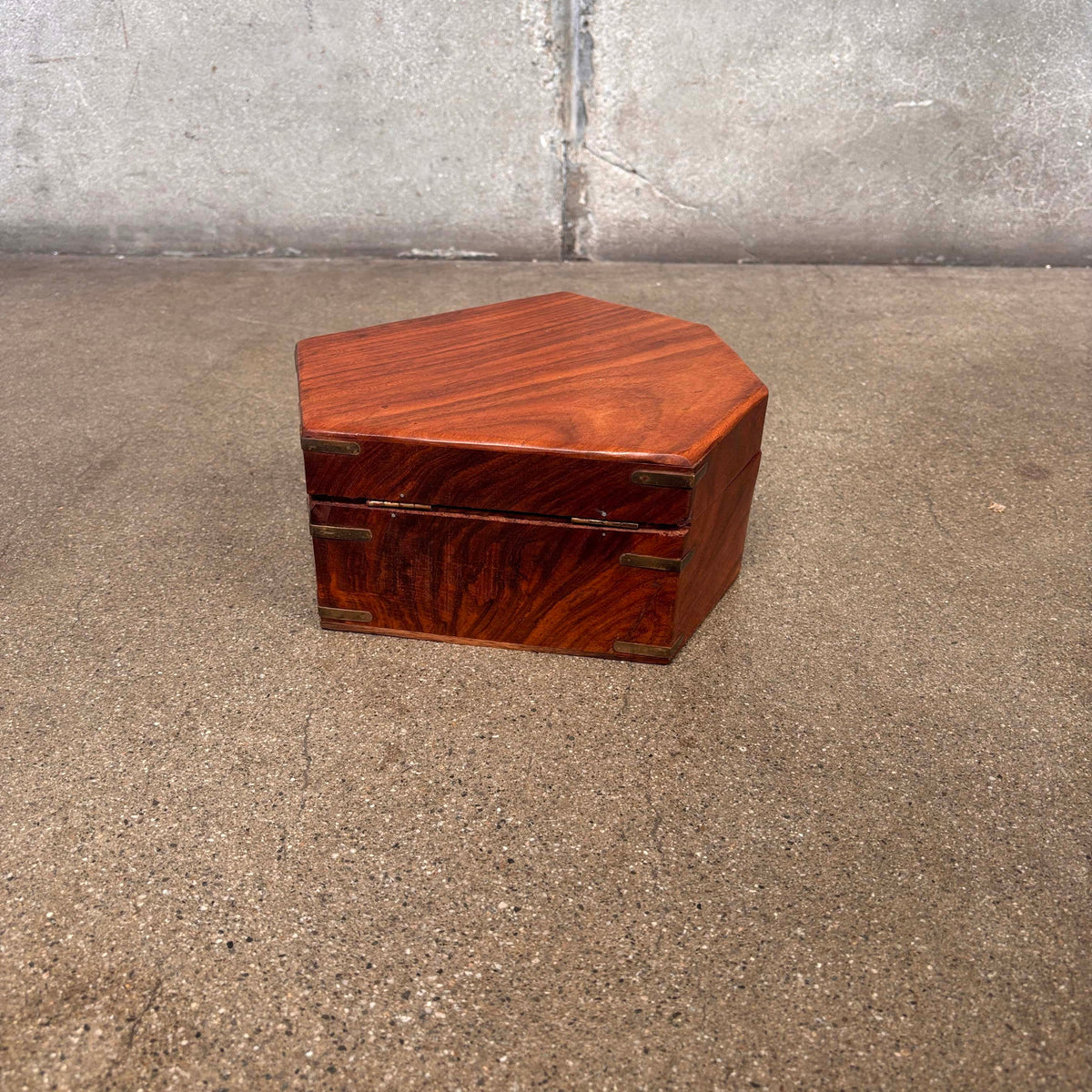 Crazy Wood Hexagon Box