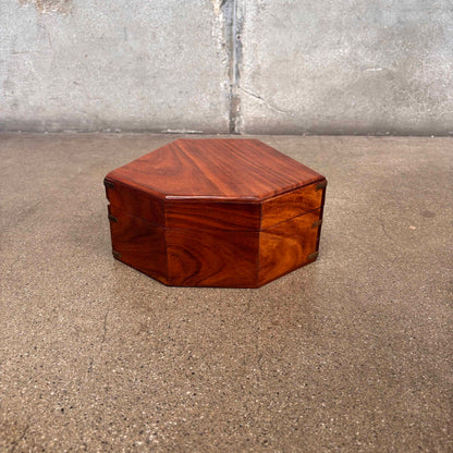 Crazy Wood Hexagon Box