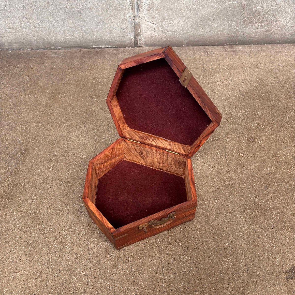 Crazy Wood Hexagon Box