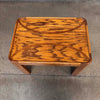 Post Modern Solid Wood Side Table With Arched Inlay Designs