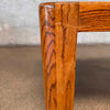 Post Modern Solid Wood Side Table With Arched Inlay Designs