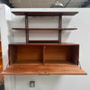 Mid Century Single Bay Walnut Wall Unit