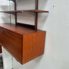 Mid Century Single Bay Walnut Wall Unit