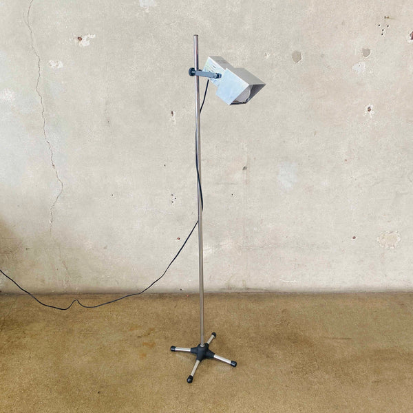 Mid Century Modern Koch & Lowy Chrome Floor Lamp 1970's
