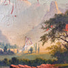 Antique Original Oil Painting Of Yosemite