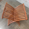 Mid Century Modern Bentwood Beveled Glass Top Table & Four Chairs