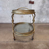 Vintage Brass Bar Cart