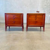 Mid Century Nightstands John Stuart "Facade" Walnut